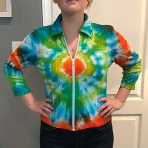 Handmade Tye Dye Jacket Size Xlarge NEW!